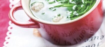 菠菜肉圆汤的做法