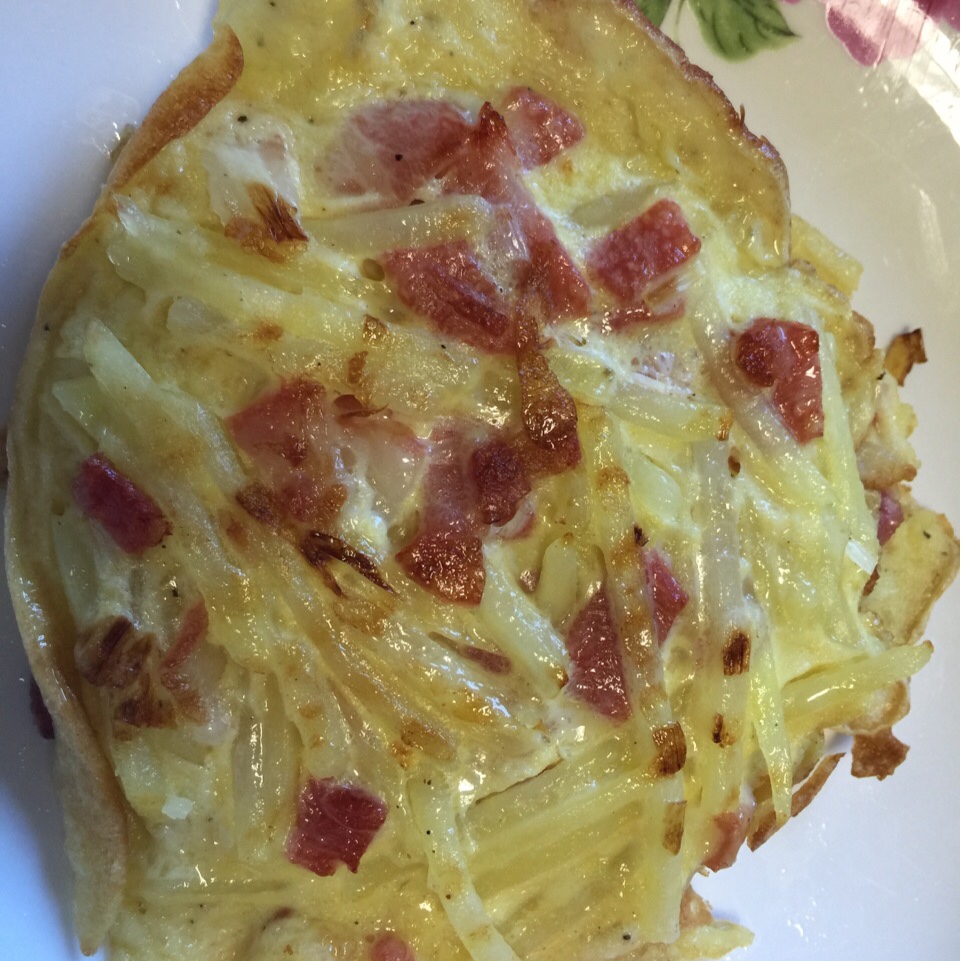 香煎土豆丝鸡蛋饼
