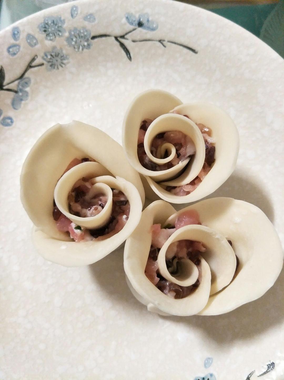 玫瑰花饺子