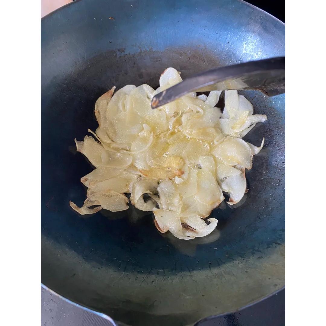 超简便的炸薯片 炸土豆片