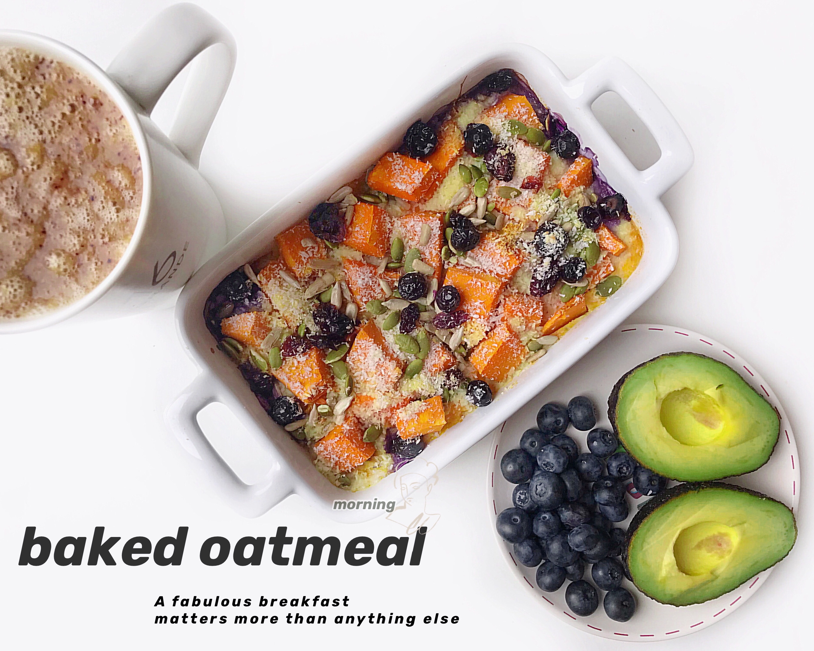 南瓜烤燕麦baked oatmeal