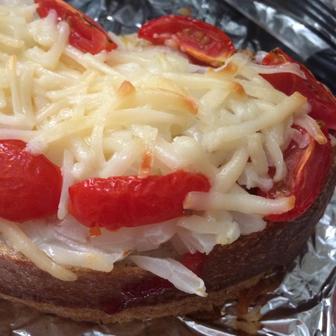 快手欧包披萨sourdough bread pizza