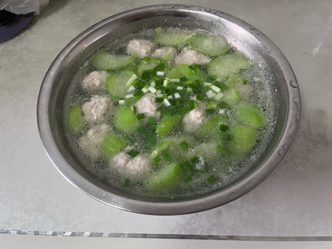 丝瓜肉丸子汤🥄