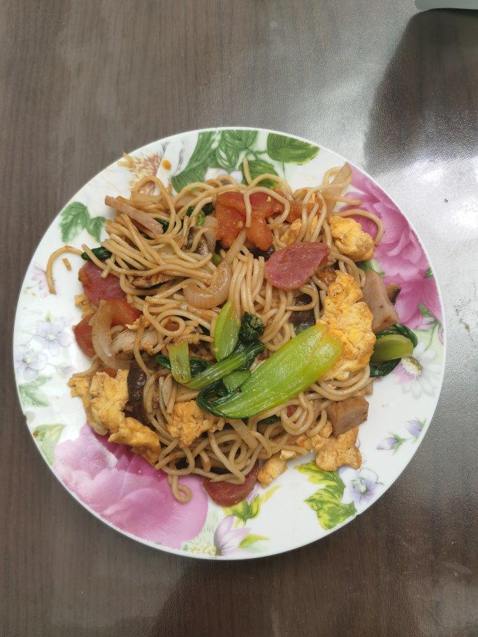 独家蔬菜炒面