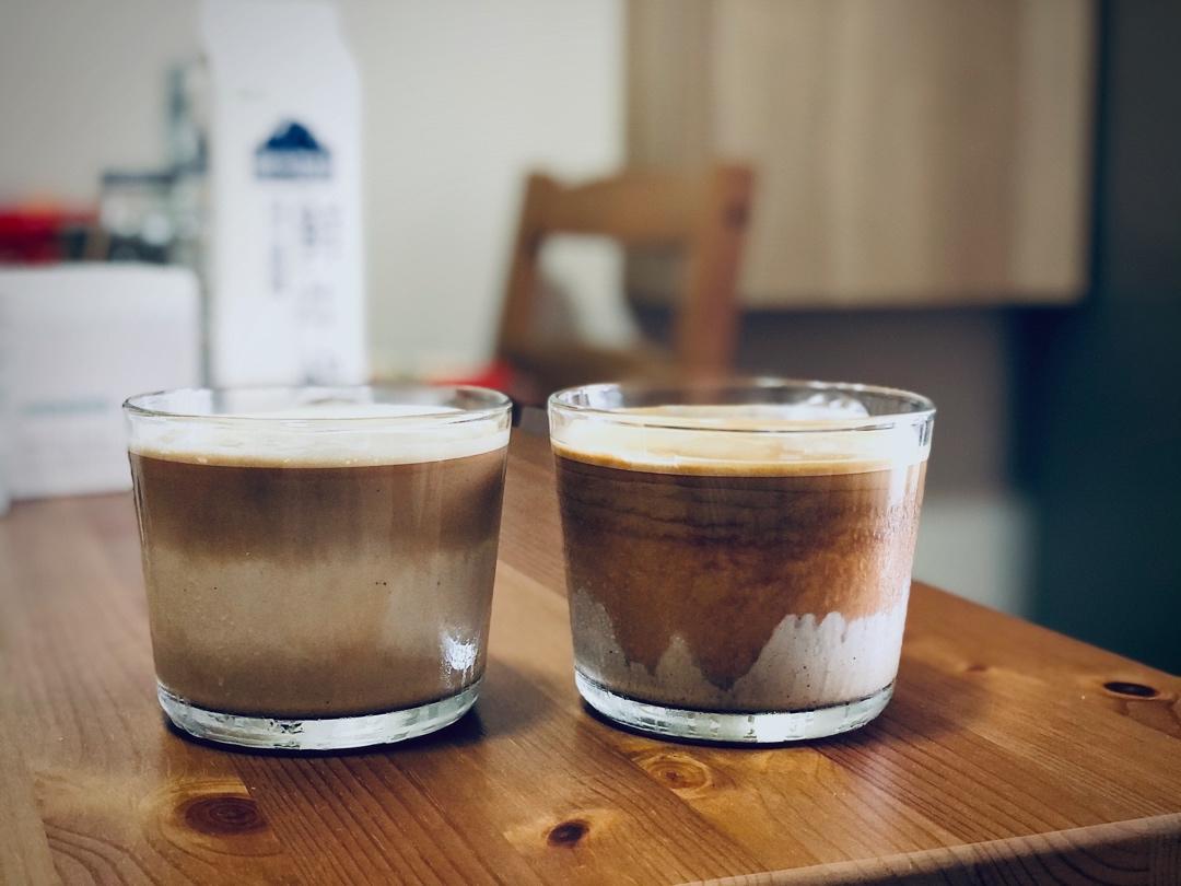 在家也能做出漂亮☕dirty☕脏咖啡👻