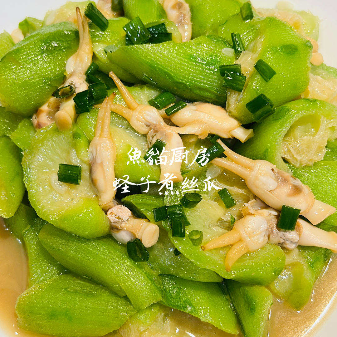 🥒蛏子煮丝瓜🥒—夏日炎炎快手菜❗️有肉有瓜简单易煮❗️