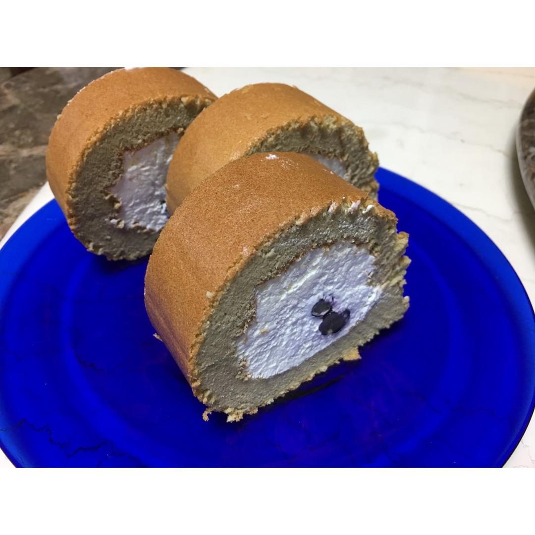 抹茶戚风蛋糕卷