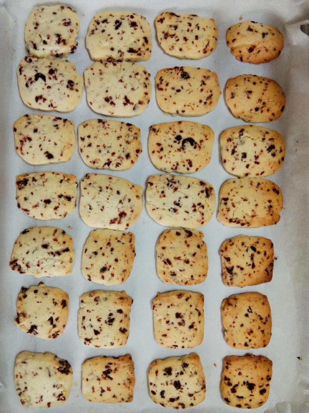 低糖少油版蔓越莓饼干