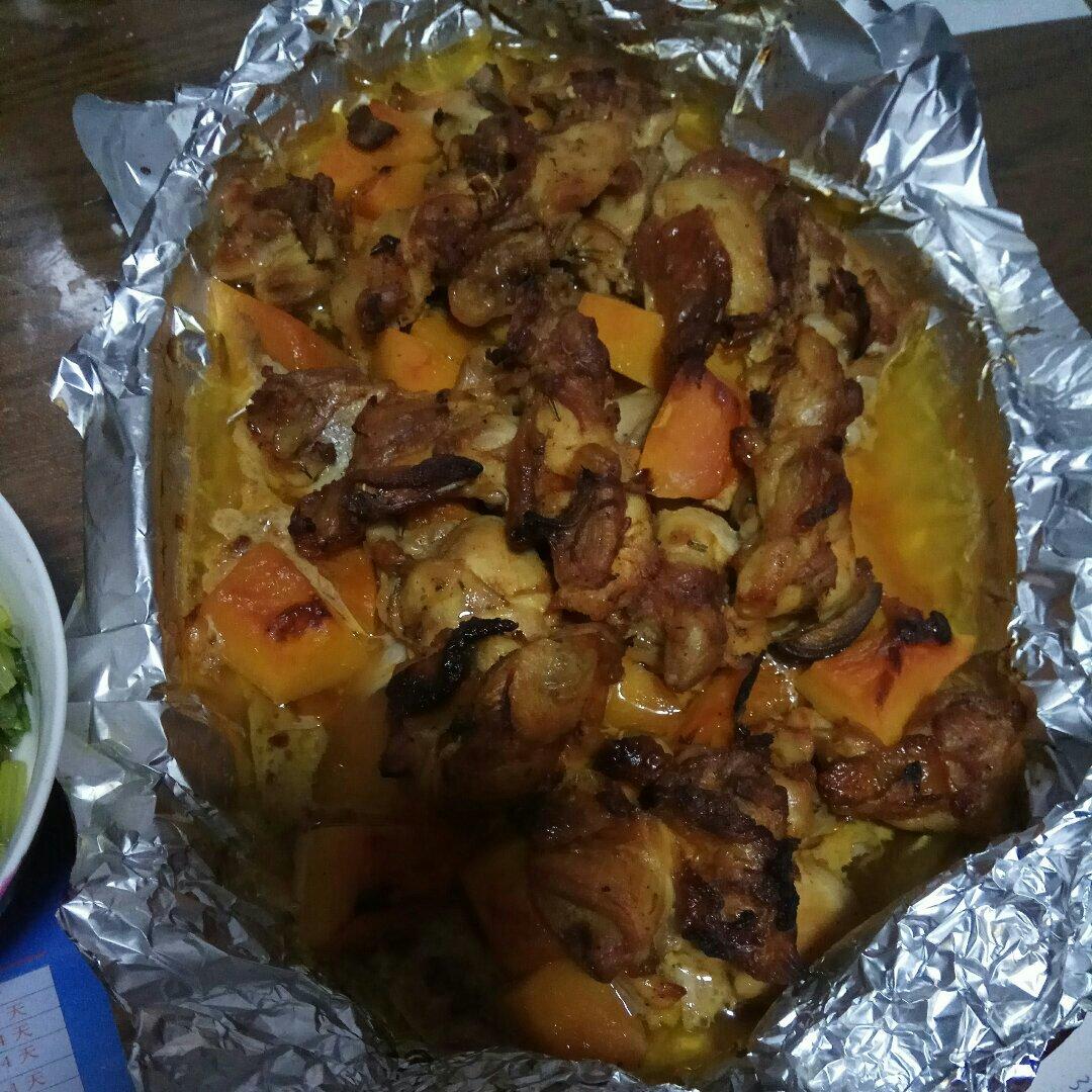 新奥尔良烤鸡腿土豆