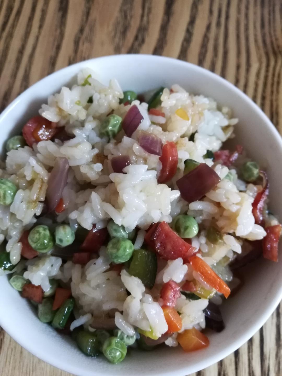 什锦炒饭的做法