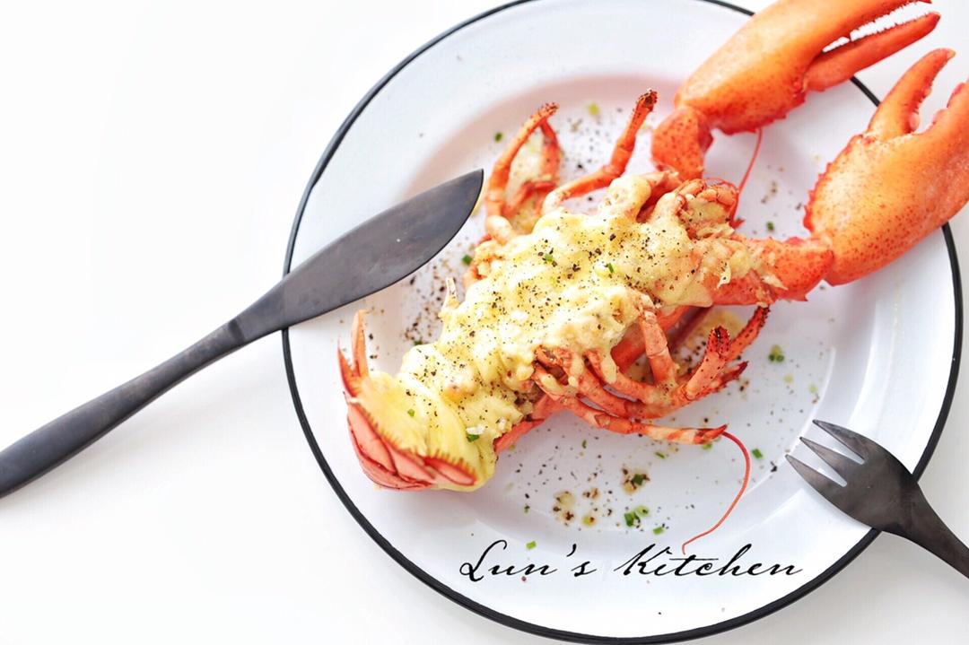 快手蒜泥芝士焗龙虾
