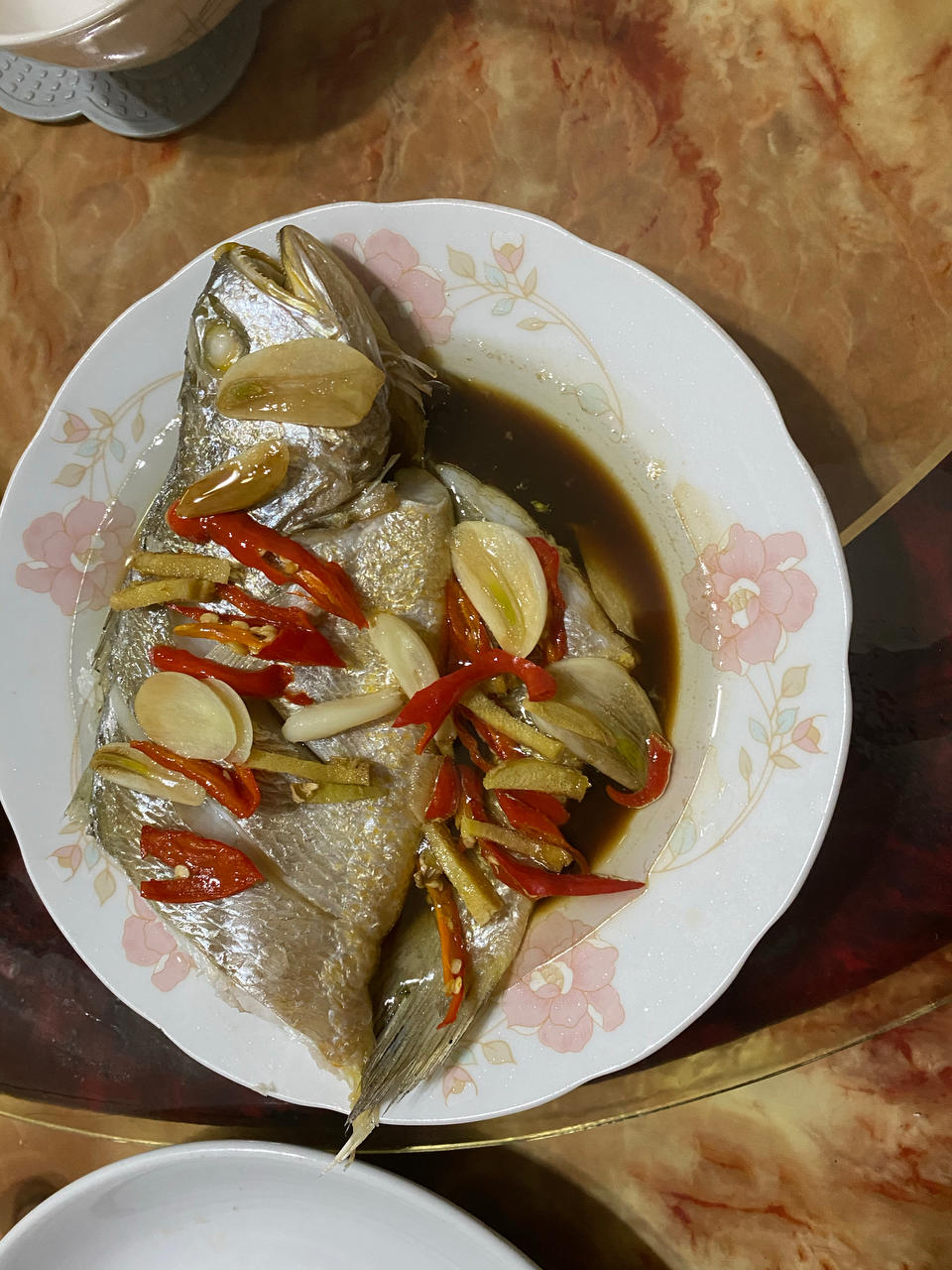 鲜香美味的清蒸大黄鱼！