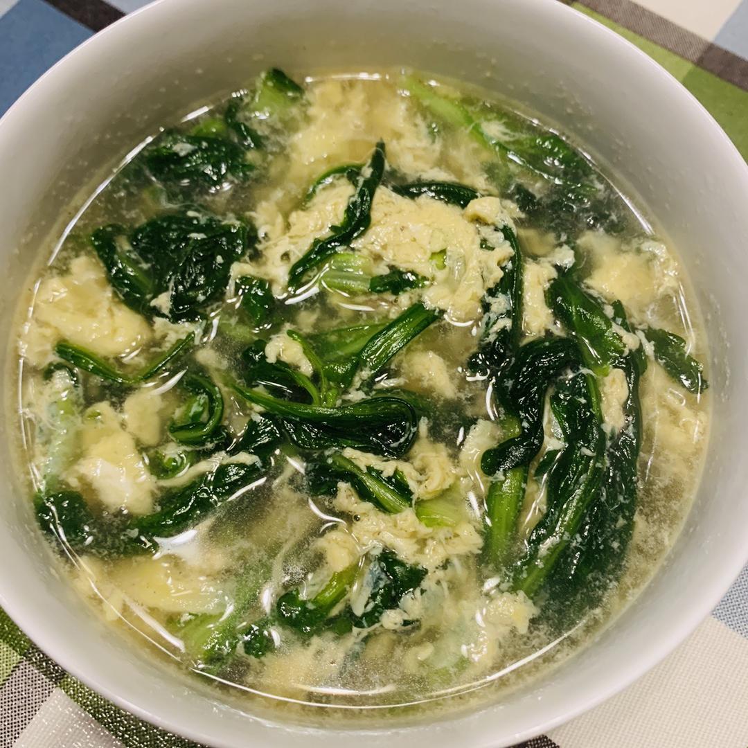 茼蒿蛋汤的做法