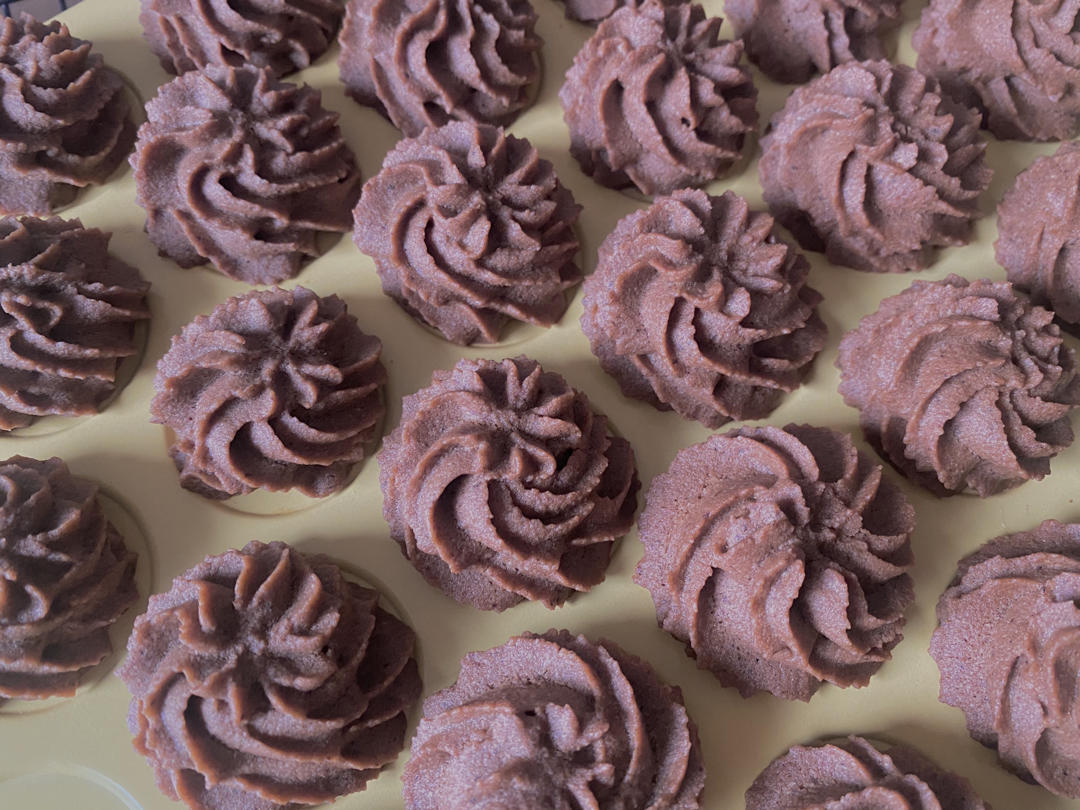 (珍妮曲奇+网红曲奇)咖啡小花配方/烘焙视频饼干篇2