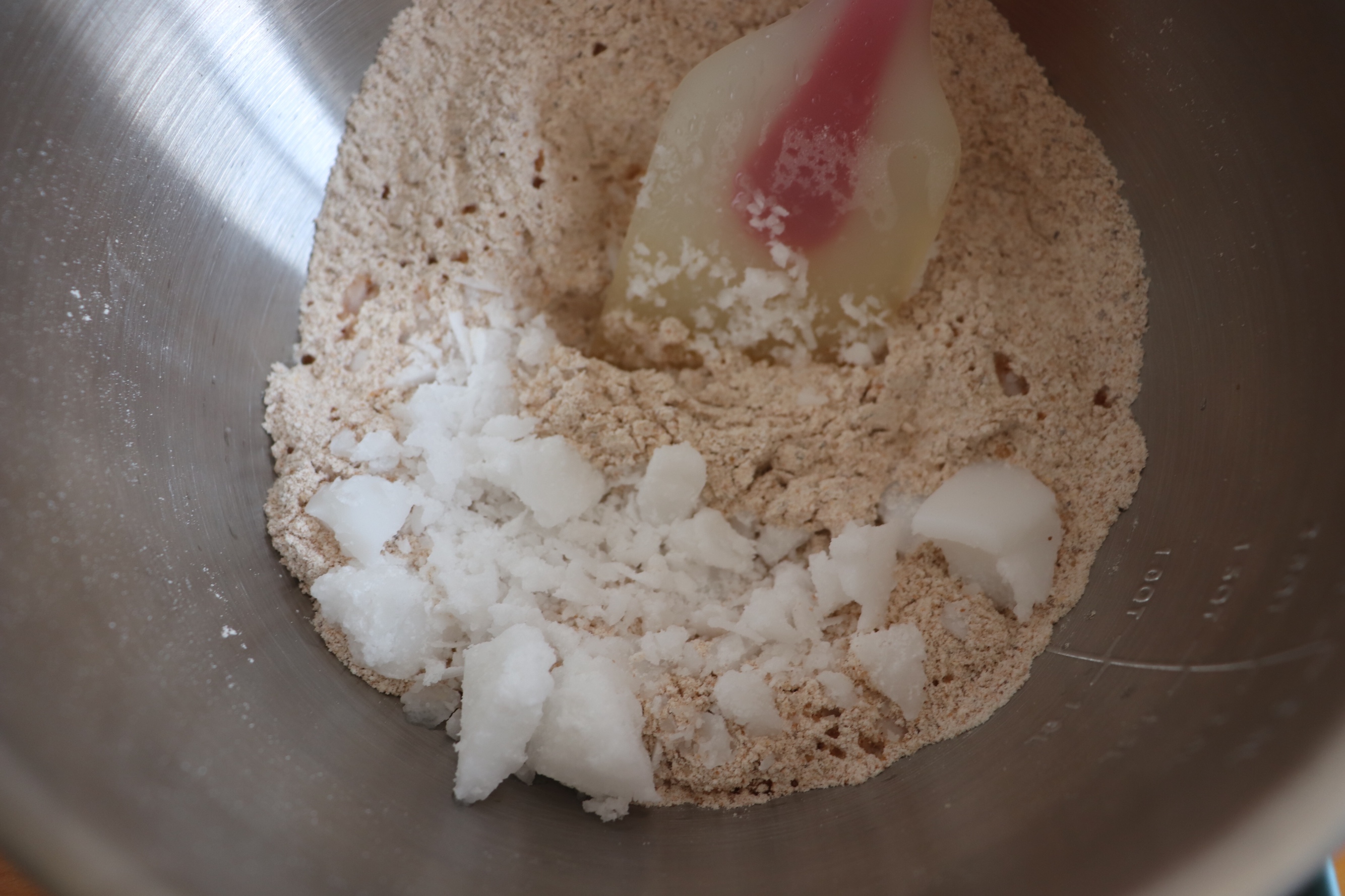 榨菜芝士司康（椰子油、全麦粉）的做法 步骤3