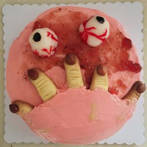 【万圣节】女巫手指饼干恐怖眼珠造型蛋糕的做法 步骤23