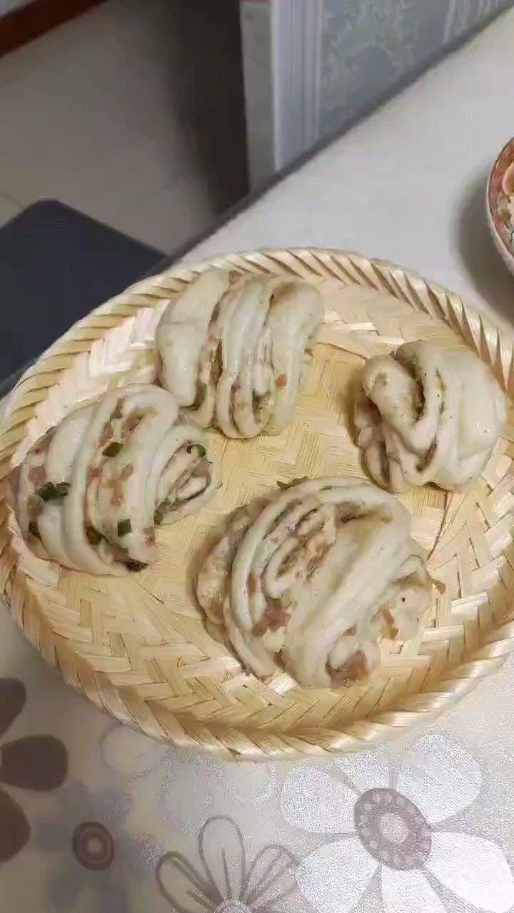 肉沫花卷（一次发酵）