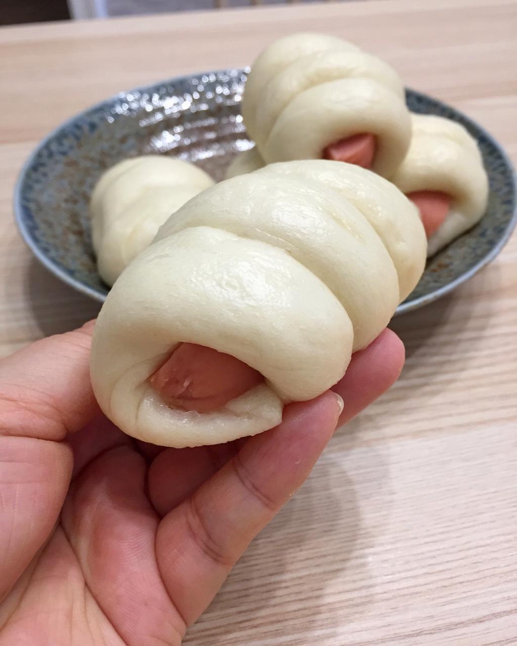 快手火腿卷～一次发酵