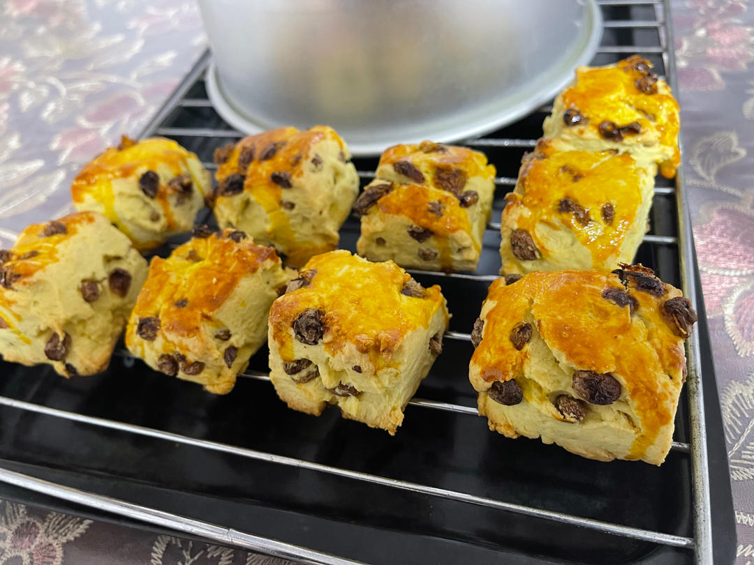 不用醒面，一次成功的葡萄干司康，好吃到爆