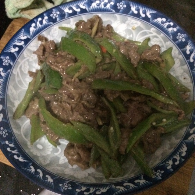 尖椒炒牛肉