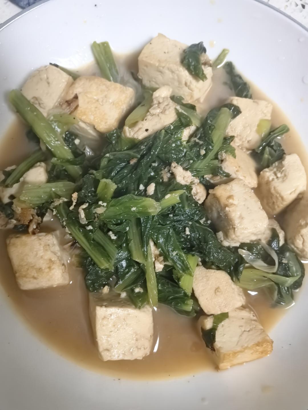 非常入味儿的小白菜炖豆腐