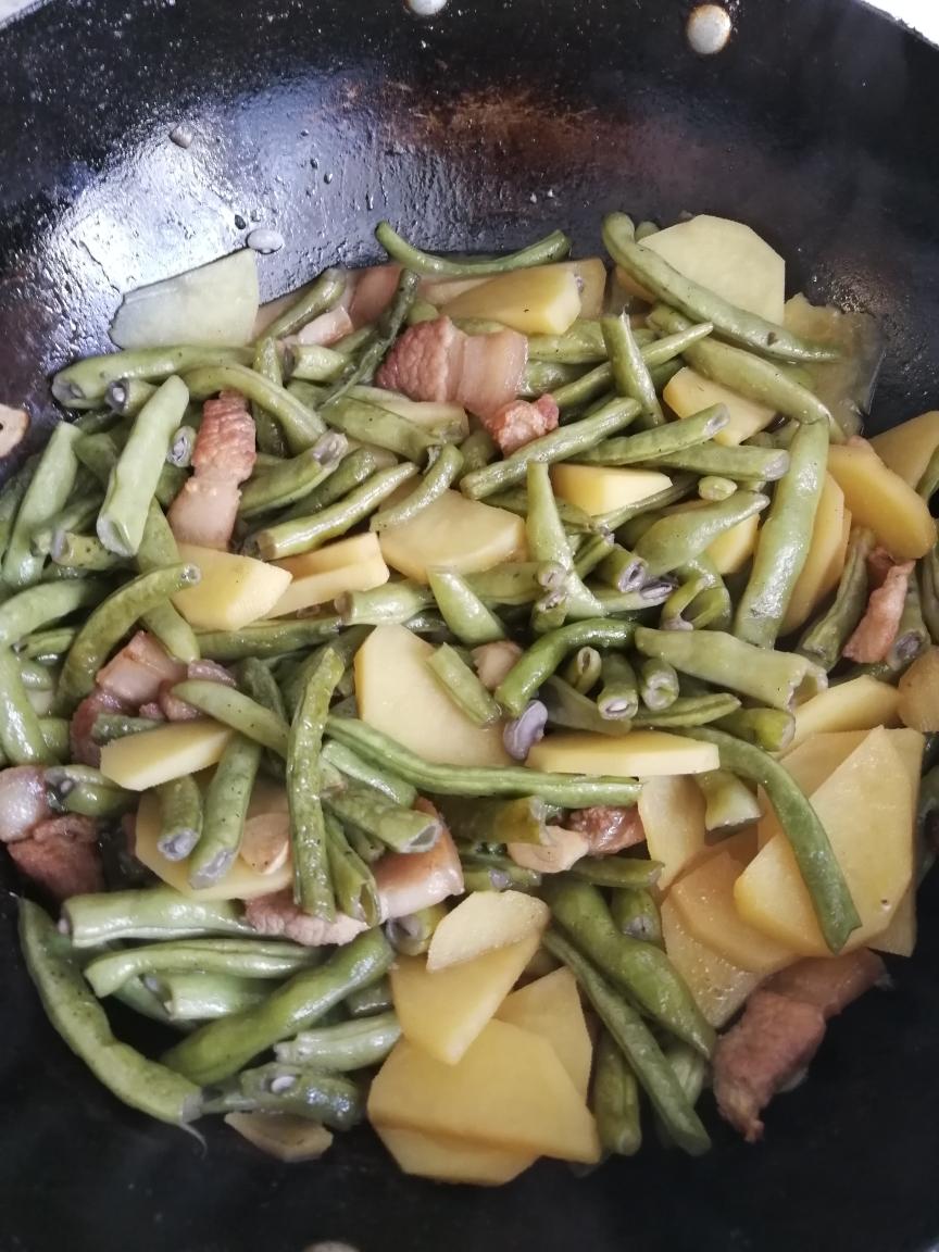 豆角炖土豆极简版💜