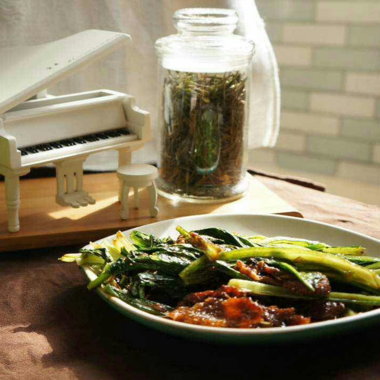 豆豉鲮鱼油麦菜