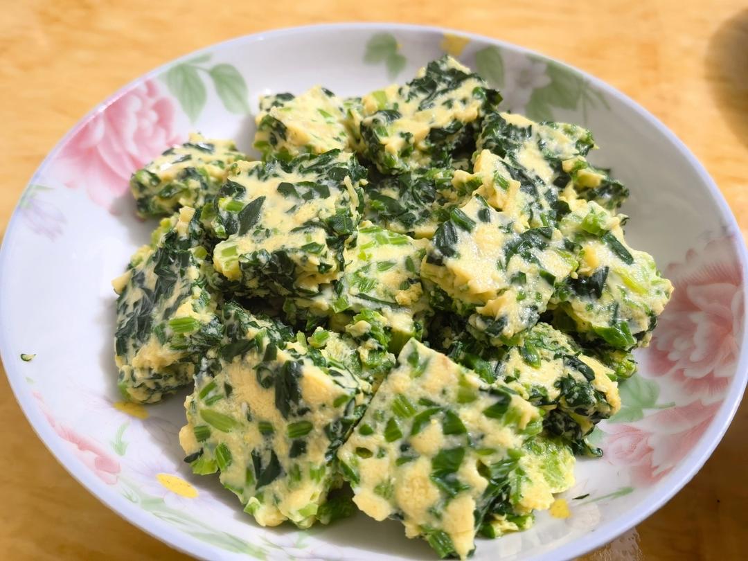 菠菜蒸蛋