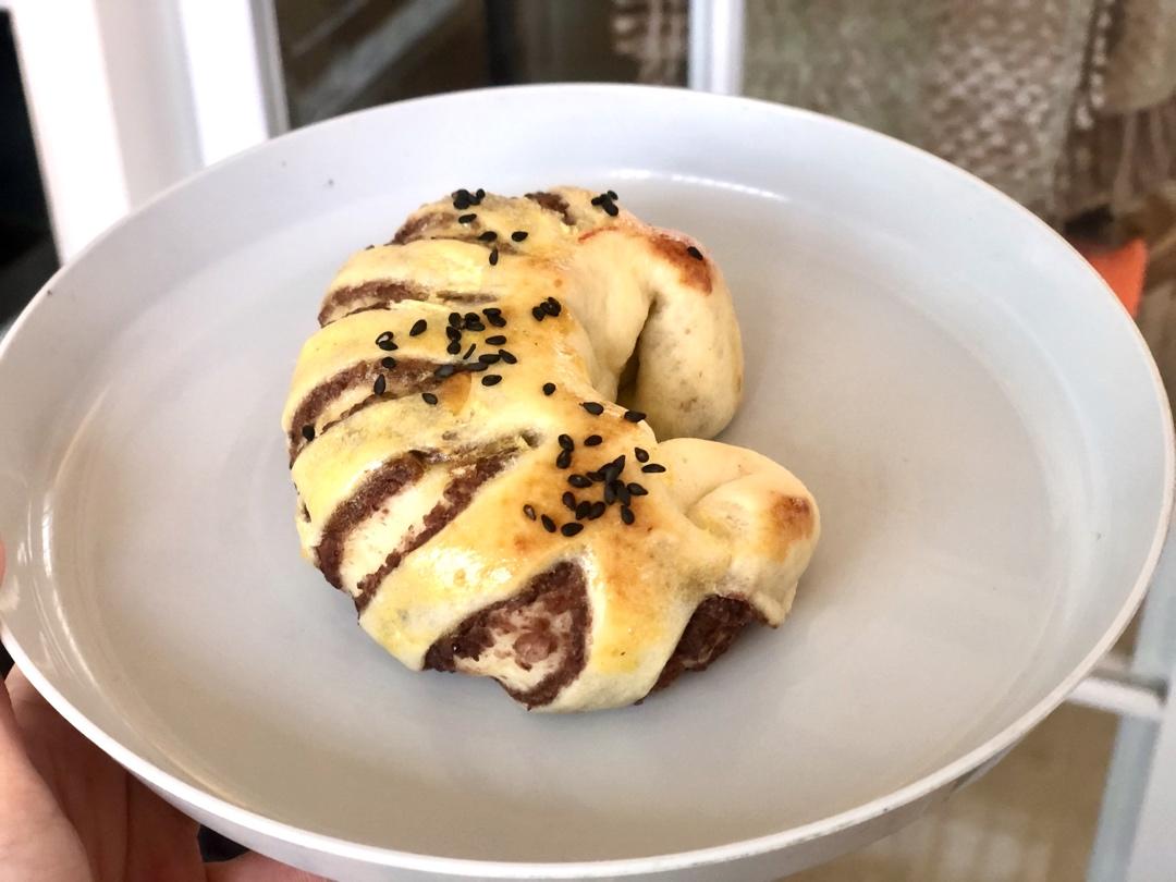 超详细的豆沙面包🍞