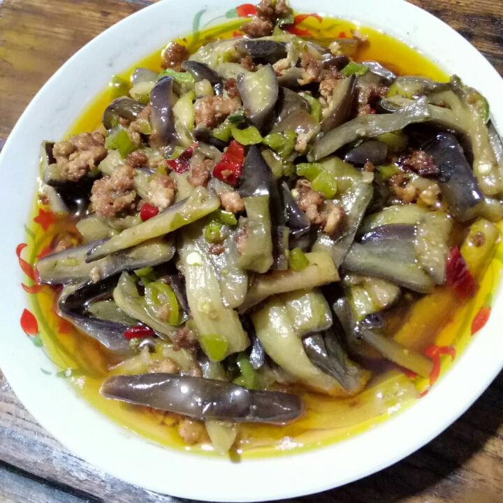 红烧肉沫茄子