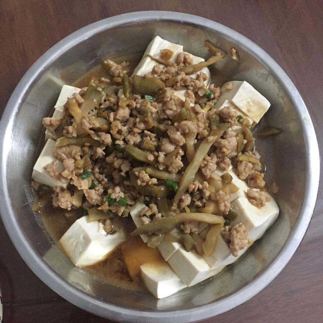 肉末蒸豆腐