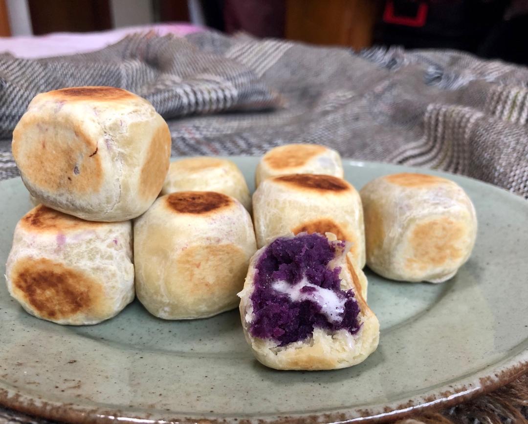 紫薯爆浆芝士仙豆糕  宝宝辅食食谱