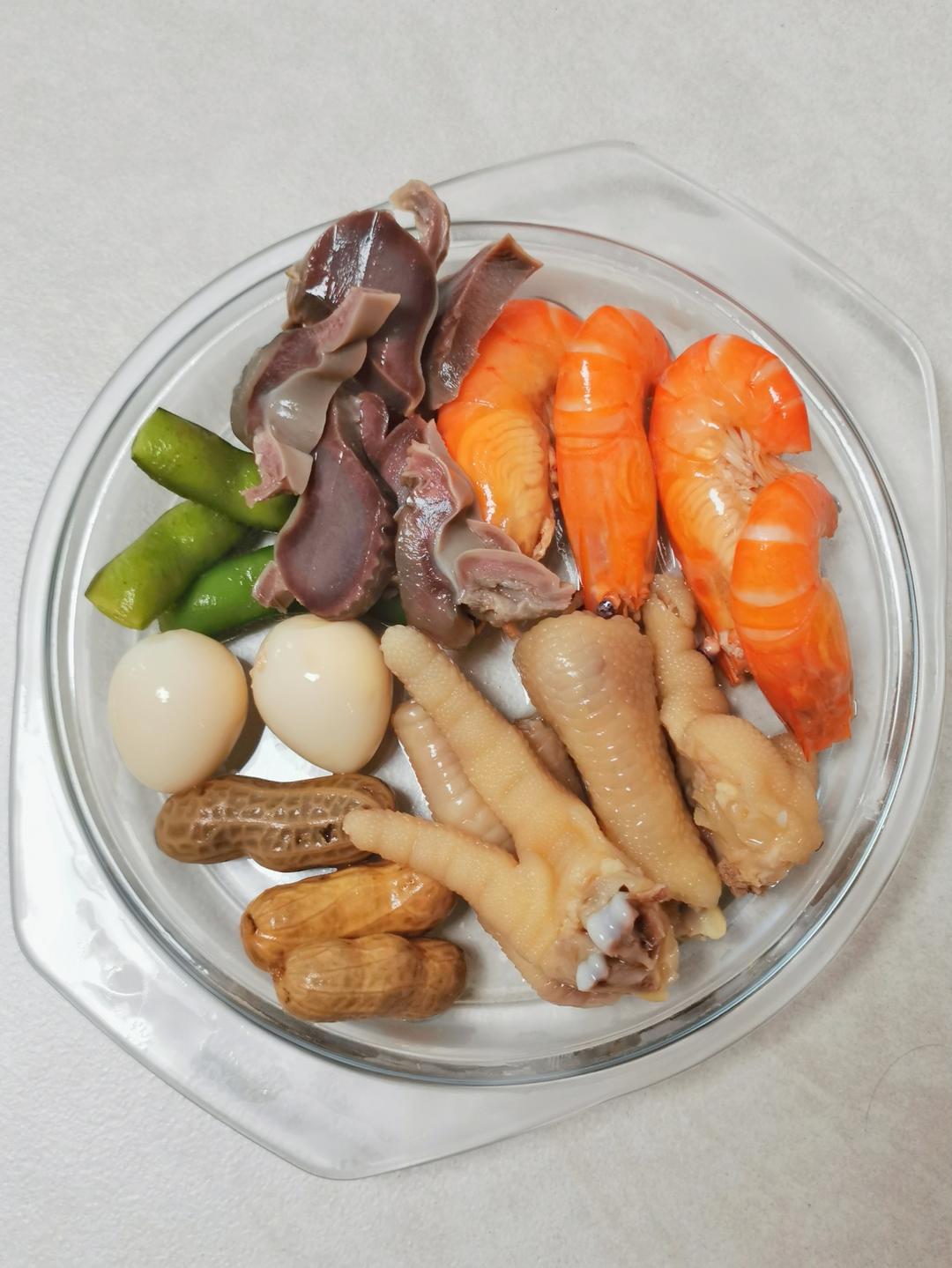 香糟一切：香糟虾+香糟鹅掌鸭信+香糟花毛【曼食慢语】