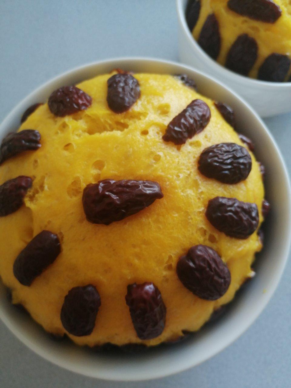 松软不发粘的南瓜发糕