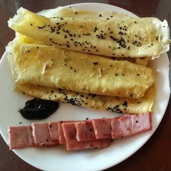 葱花鸡蛋饼