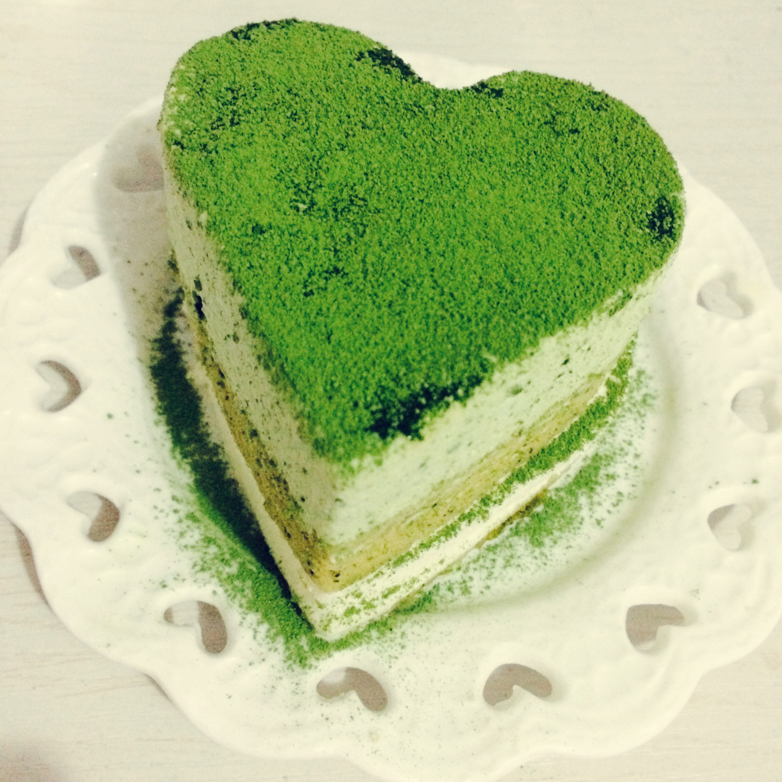 抹茶双享慕斯