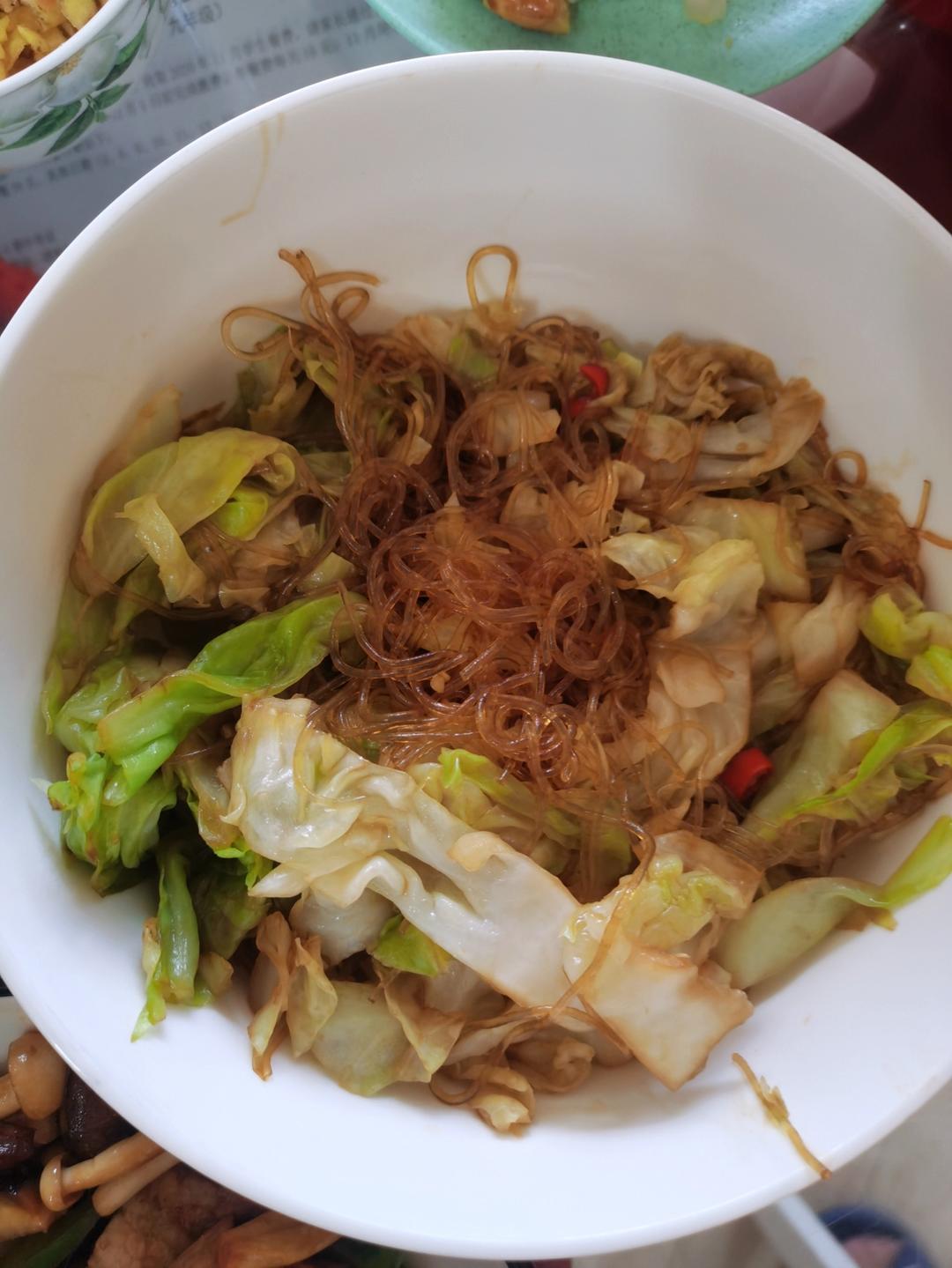 包菜粉丝（粉丝炒包菜）