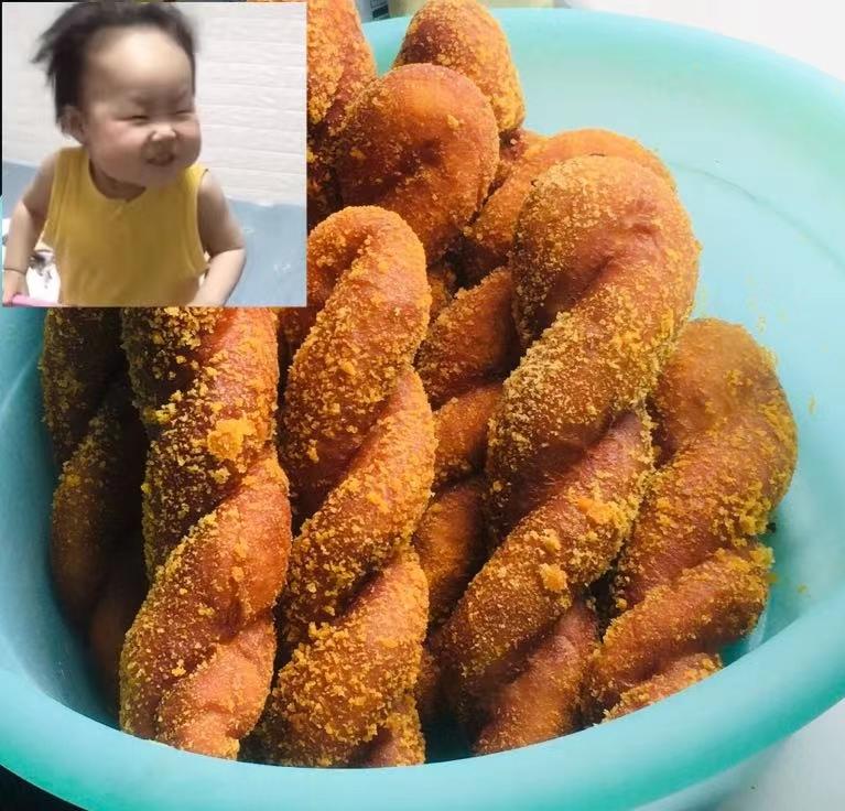 全网超🔥酸奶爆浆大麻花（附鲜奶麻薯馅配方）