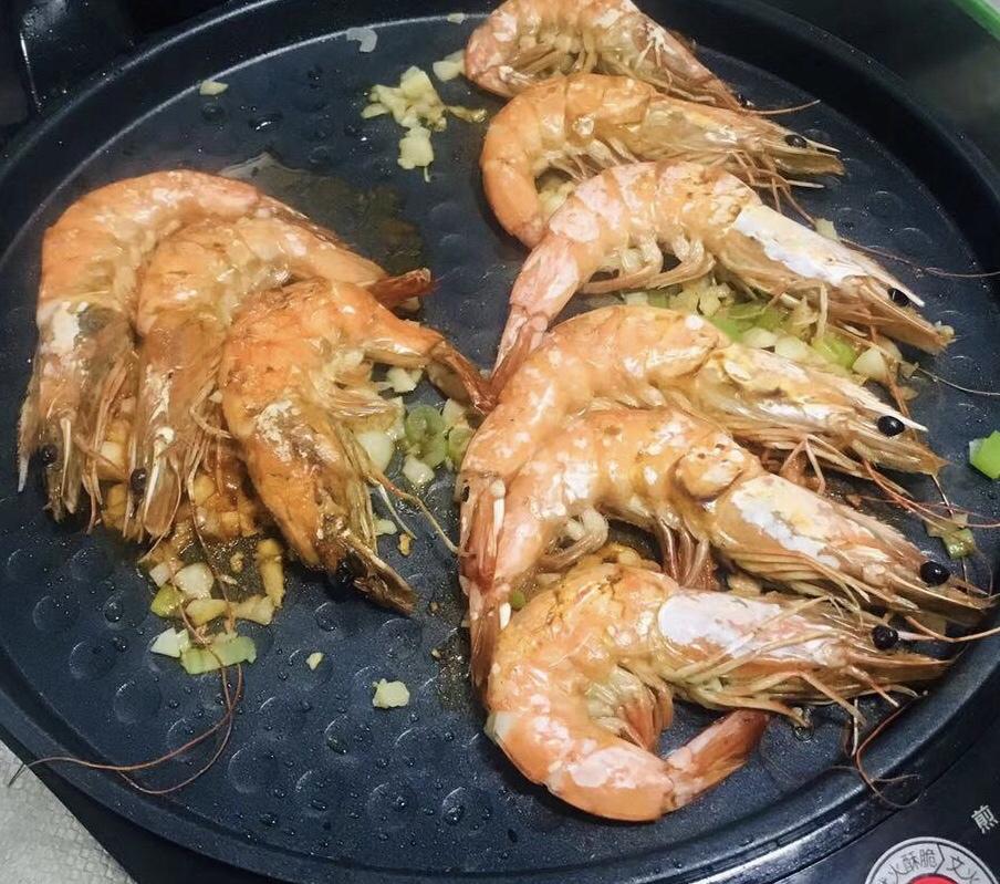 烤虾电饼铛版