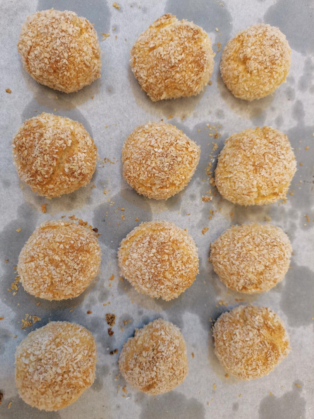 消耗蛋白❗️无需打发❗️超好吃的蛋白椰蓉球❗️