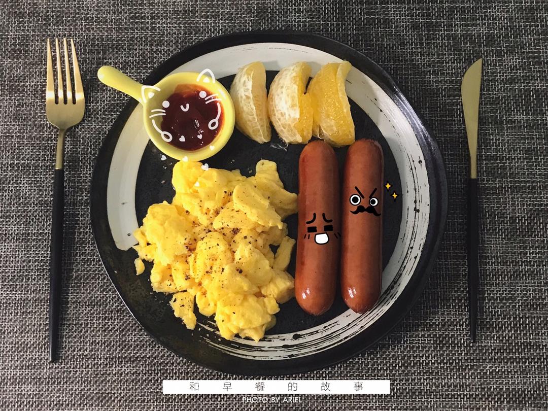 美式炒蛋 scrambled eggs