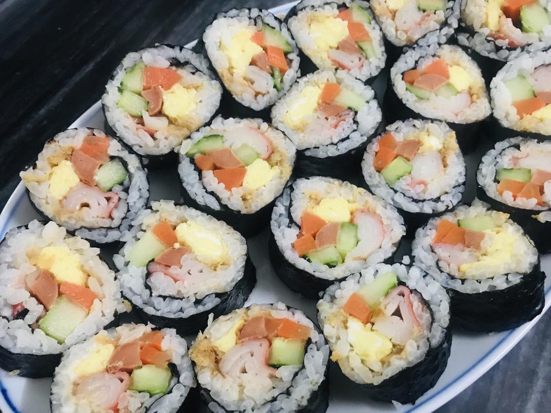 简单家庭寿司的做法