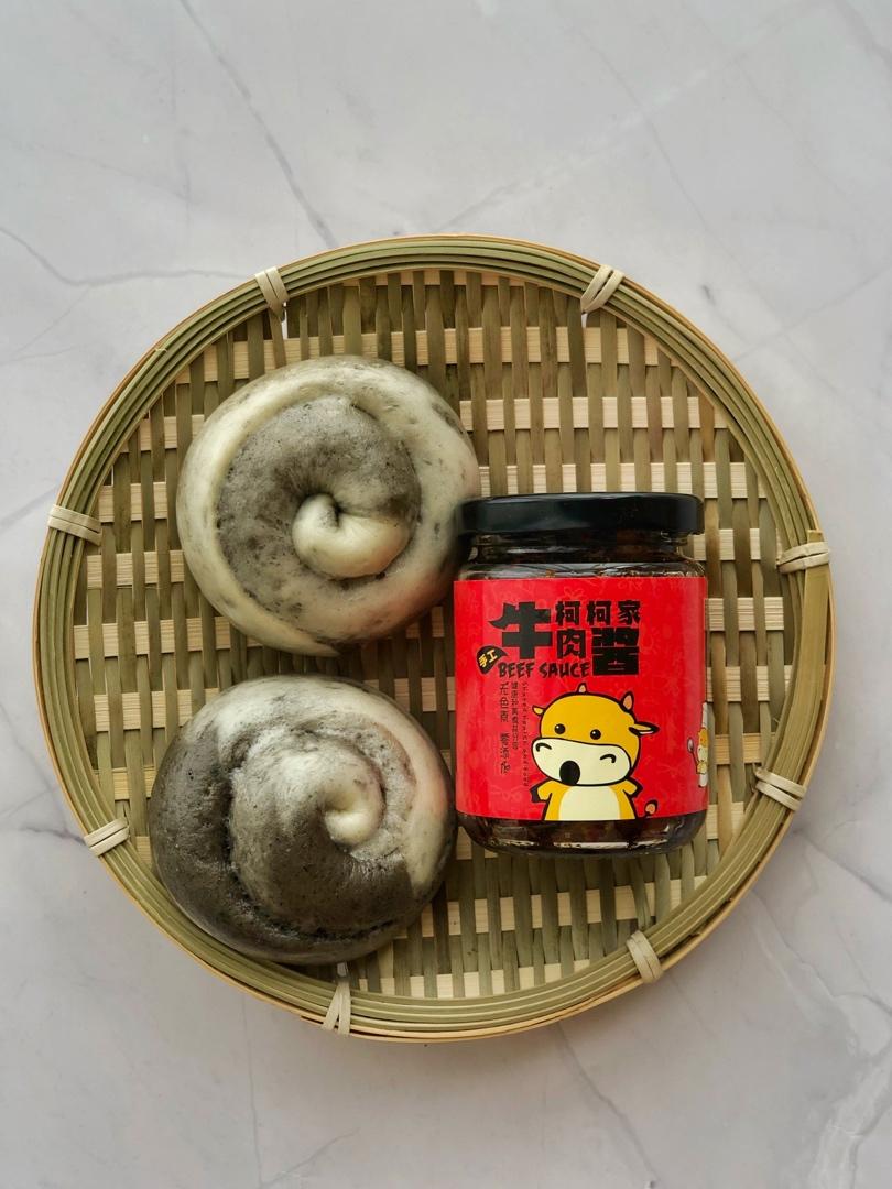 奶香黑芝麻刀切馒头