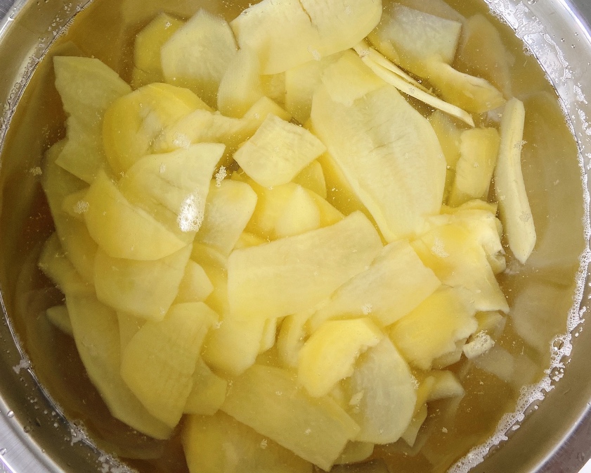 捞汁土豆片极简版💜的做法 步骤4