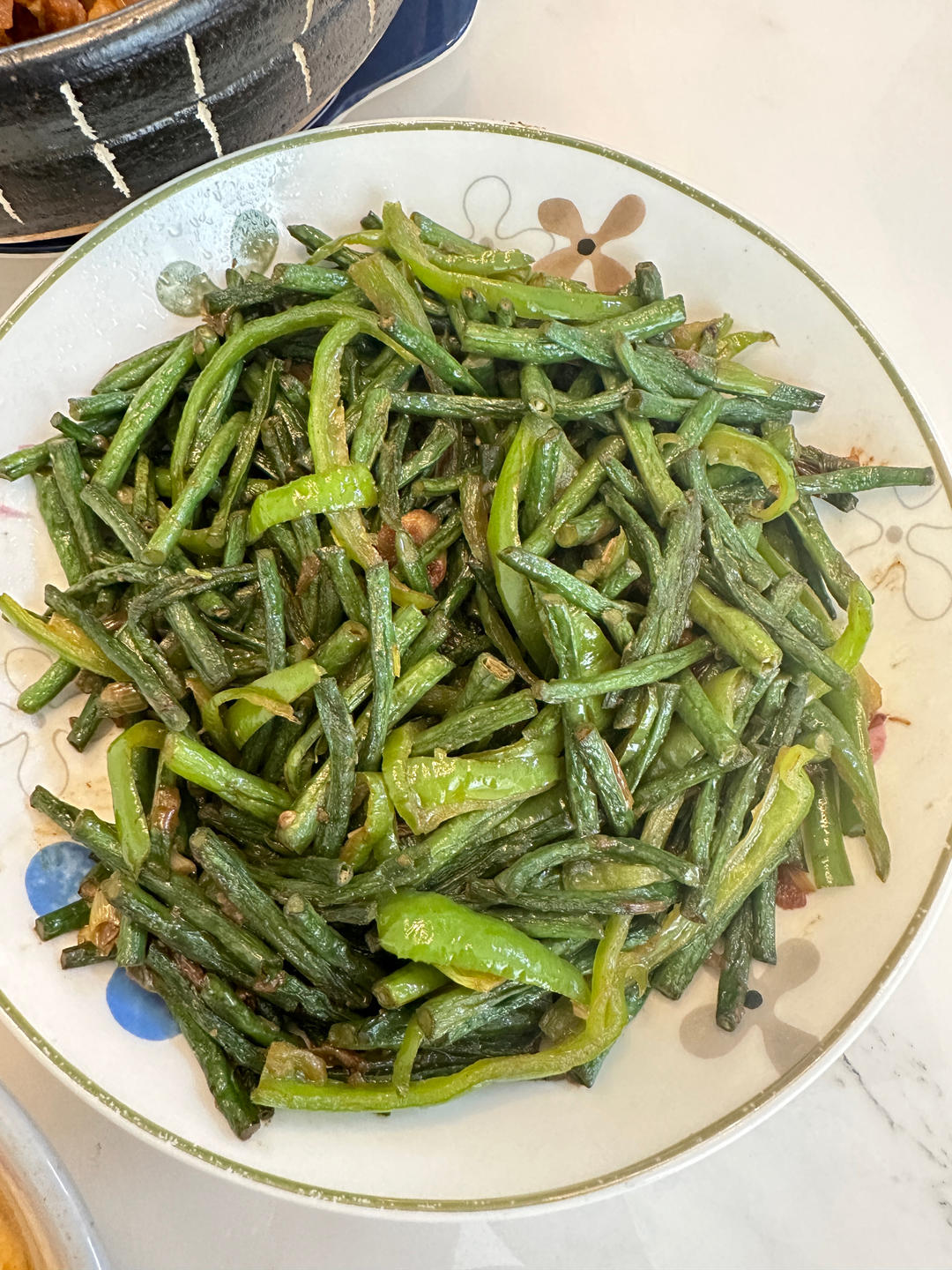 辣椒炒缸豆(豆角)