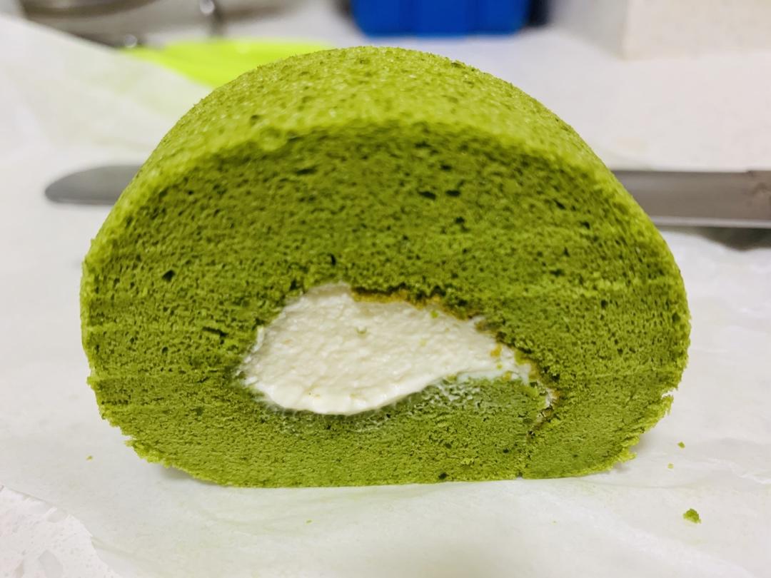 抹茶红豆蛋糕卷