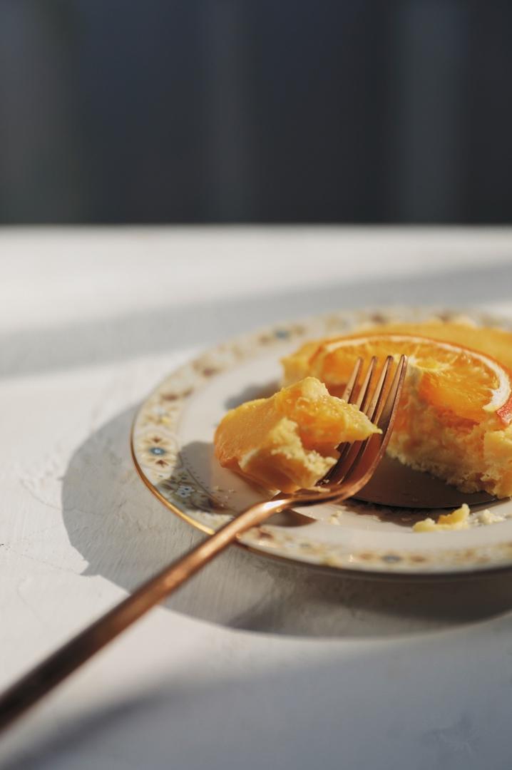 蜂蜜橙香乳酪派【放纵小食】