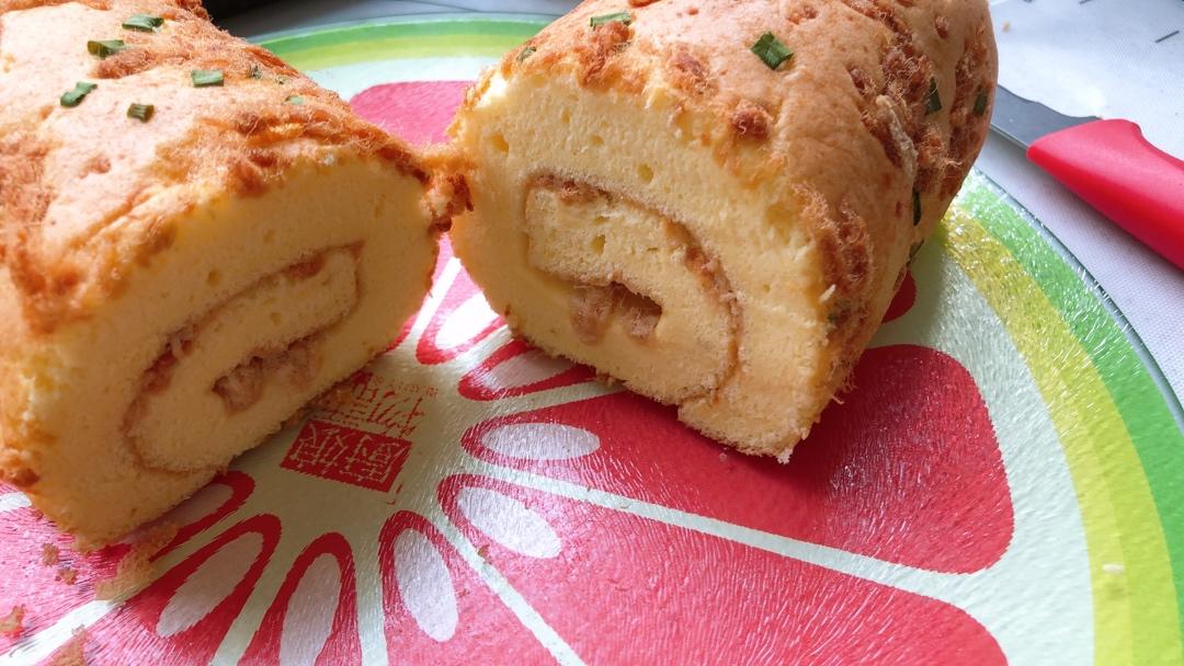 香葱肉松肥蛋糕卷～