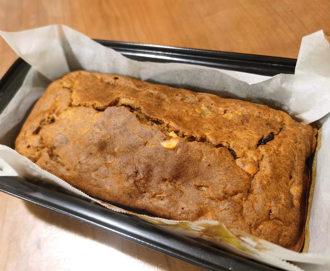香蕉核桃蛋糕（低油少糖健康版）