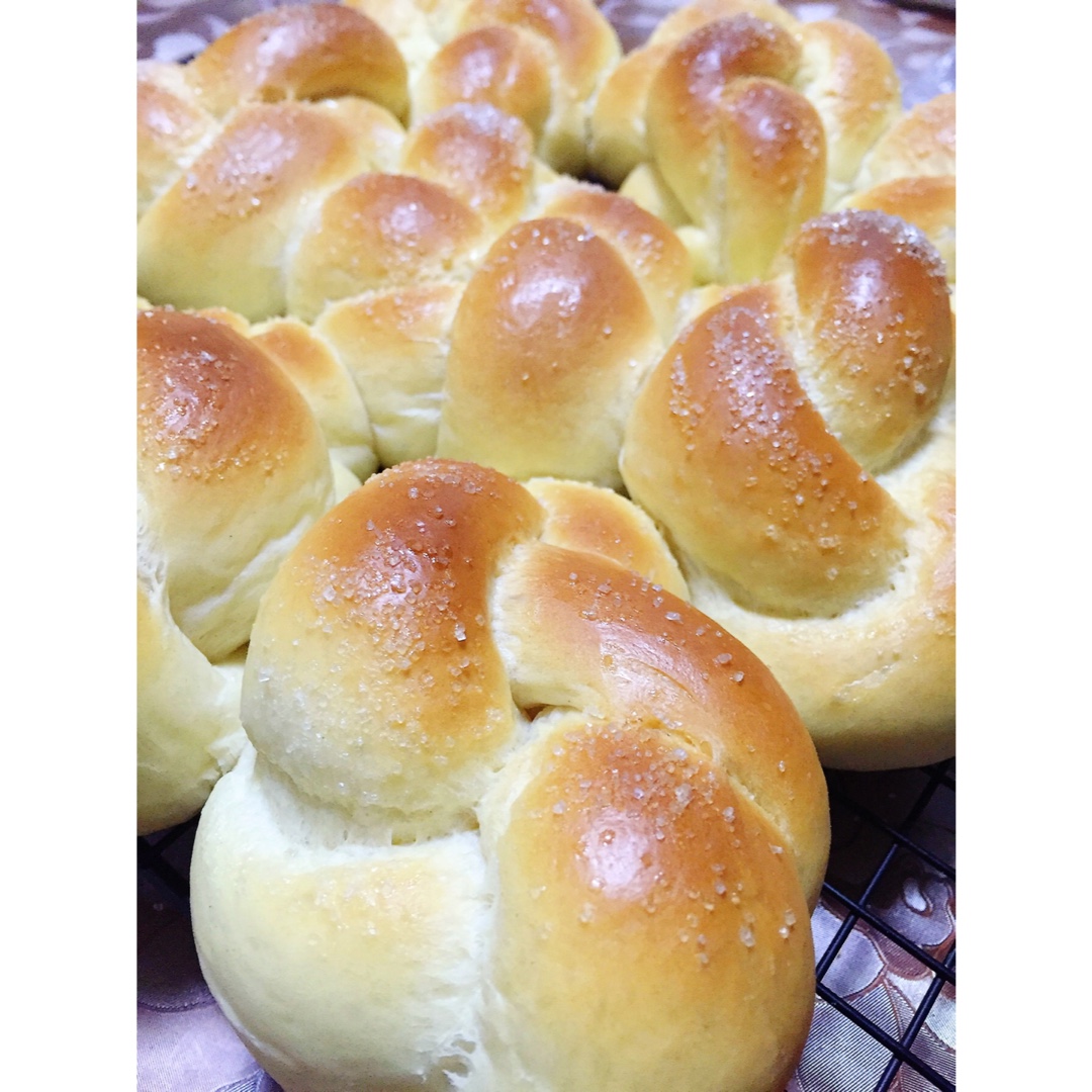 砂糖麻花面包（两股辫子）